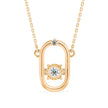 0.12Ct Floral Prong Lab-Grown Diamond Gold Pendant Necklace