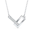 0.07Ct Channel Set Lab-Grown Diamond Gold Pendant Necklace