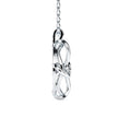 0.04Ct Flower Look Prong Lab-Grown Diamond Gold Pendant Necklace
