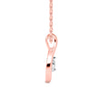 0.10Ct Dancing Round Shape Lab-Grown Diamond Gold Pendant Necklace