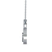 0.07Ct Lock Shaped Prong Lab-Grown Diamond Gold Pendant Necklace