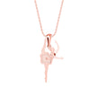 Party Wear Dancing Diva Gold Pendant Necklace