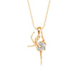 Party Wear Dancing Diva Gold Pendant Necklace