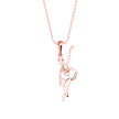 Gorgeous Ballerina Designe Gold Pendant Necklace