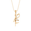 Angel Fairy Designe Gold Pendant Necklace