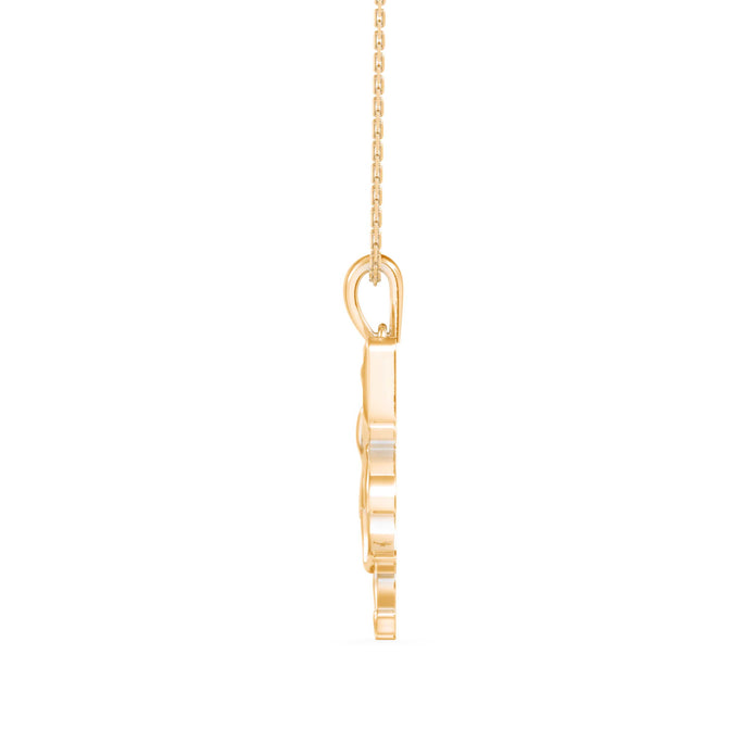 Angel Fairy Designe Gold Pendant Necklace