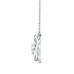 0.12Ct Twisted Orbit Designe Prong Lab-Grown Diamond Gold Pendant Necklace