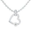 0.22Ct Heart Shape Bezel Lab-Grown Diamond Gold Pendant Necklace