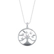 0.15Ct Tree of Life Design Lab-Grown Diamond Gold Pendant Necklace