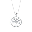 0.15Ct Tree of Life Design Lab-Grown Diamond Gold Pendant Necklace