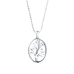 0.06Ct Tree of Life Design Pave Lab-Grown Diamond Gold Pendant Necklace