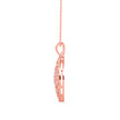 0.16Ct Openwork Tree Design Lab-Grown Diamond Gold Pendant Necklace