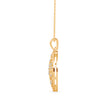 0.16Ct Openwork Tree Design Lab-Grown Diamond Gold Pendant Necklace