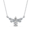 0.55Ct Honey Bee Shape Prong Lab-Grown Diamond Gold Pendant Necklace