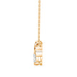 0.55Ct Honey Bee Shape Prong Lab-Grown Diamond Gold Pendant Necklace