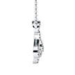 0.51Ct Teardrop Shape Pave Lab-Grown Diamond Gold Pendant Necklace