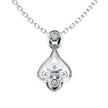 0.51Ct Teardrop Shape Pave Lab-Grown Diamond Gold Pendant Necklace