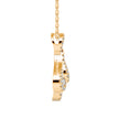 0.51Ct Teardrop Shape Pave Lab-Grown Diamond Gold Pendant Necklace