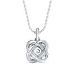 0.29Ct Flower Shape Prong Lab-Grown Diamond Gold Pendant Necklace