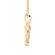 0.34Ct Waterfall Style Prong Lab-Grown Diamond Gold Pendant Necklace