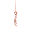 0.29Ct Butterfly Shape Pave Lab-Grown Diamond Gold Pendant Necklace