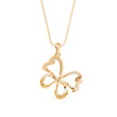 0.29Ct Butterfly Shape Pave Lab-Grown Diamond Gold Pendant Necklace