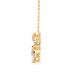 0.83Ct Honey Bee Shape Prong Lab-Grown Diamond Gold Pendant Necklace