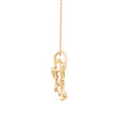 0.97Ct Fancy Butterfly Shape Bazel Lab-Grown Diamond Gold Pendant Necklace