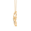 0.18Ct Butterfly Style Pave Lab-Grown Diamond Gold Pendant Necklace