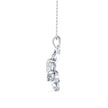1.17Ct Flutter Designe Prong Lab-Grown Diamond Gold Pendant Necklace