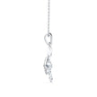 0.09Ct Bow Butterfly Prong Lab-Grown Diamond Gold Pendant Necklace