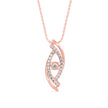 0.24Ct Evil Eye Prong Lab-Grown Diamond Gold Pendant Necklace