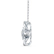0.24Ct Flower Shape Bezel Lab-Grown Diamond Gold Pendant Necklace