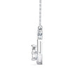 0.13Ct Hexagon Shape Cluster Lab-Grown Diamond Gold Pendant Necklace