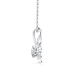 0.24Ct Wildflower Shape Solitaire Lab-Grown Diamond Gold Pendant Necklace