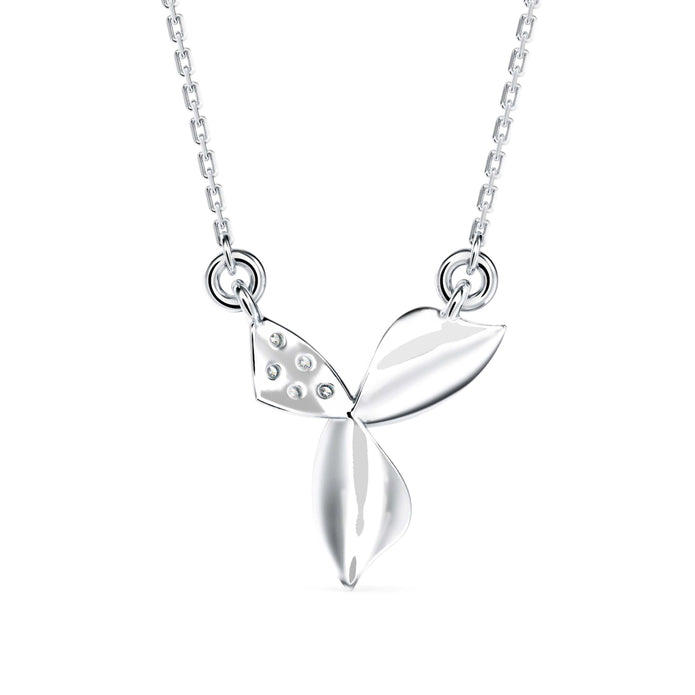 0.05Ct Round Cluster Lab-Grown Diamond Gold Pendant Necklace