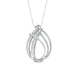 0.40Ct Teardrop Style Lab-Grown Diamond Gold Pendant Necklace