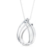 0.40Ct Teardrop Style Lab-Grown Diamond Gold Pendant Necklace