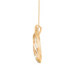 0.40Ct Teardrop Style Lab-Grown Diamond Gold Pendant Necklace