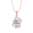 5.05Ct Pear Solitaire Lab-Grown Diamond Gold Pendant Necklace