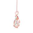 5.05Ct Pear Solitaire Lab-Grown Diamond Gold Pendant Necklace