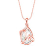 5.05Ct Pear Solitaire Lab-Grown Diamond Gold Pendant Necklace