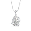 5.05Ct Pear Solitaire Lab-Grown Diamond Gold Pendant Necklace