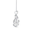 5.05Ct Pear Solitaire Lab-Grown Diamond Gold Pendant Necklace