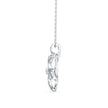0.19Ct Flower Shape Prong Lab-Grown Diamond Gold Pendant Necklace