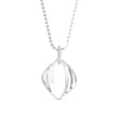 0.18Ct Oval Shape Pave Lab-Grown Diamond Gold Pendant Necklace