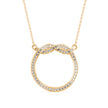 0.31Ct Infinity Round Pave Lab-Grown Diamond Gold Pendant Necklace