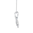 0.16Ct Whale Tail Shape Cluster Lab-Grown Diamond Gold Pendant Necklace