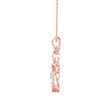 2.00Ct Cat Shape Pear Halo Lab-Grown Diamond Gold Pendant Necklace
