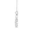 2.00Ct Cat Shape Pear Halo Lab-Grown Diamond Gold Pendant Necklace